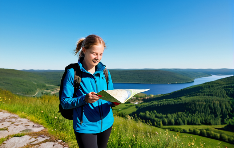 디지털 기기 사용 시 지켜야 할 기본 원칙 - Digital Detox - Nature Escape**

A young woman fully clothed in comfortable, modest hiking attire, s...