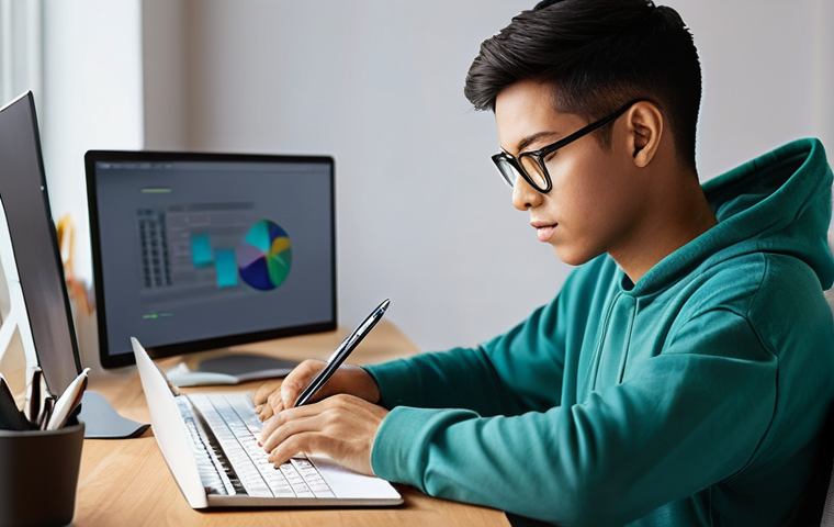 디지털 번아웃 예방을 위한 실천 팁 - **Prompt: Mindful Nature Immersion**
    A tranquil outdoor scene featuring a person (approximately ...