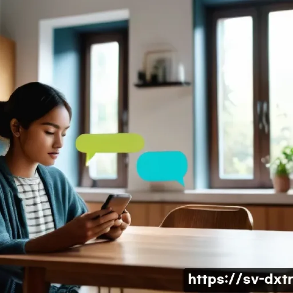 디지털 환경에서의 건강한 습관 만들기 - **Digital Overwhelm and Seeking Balance:**
    "A person (adult, gender-neutral, casual modest cloth...