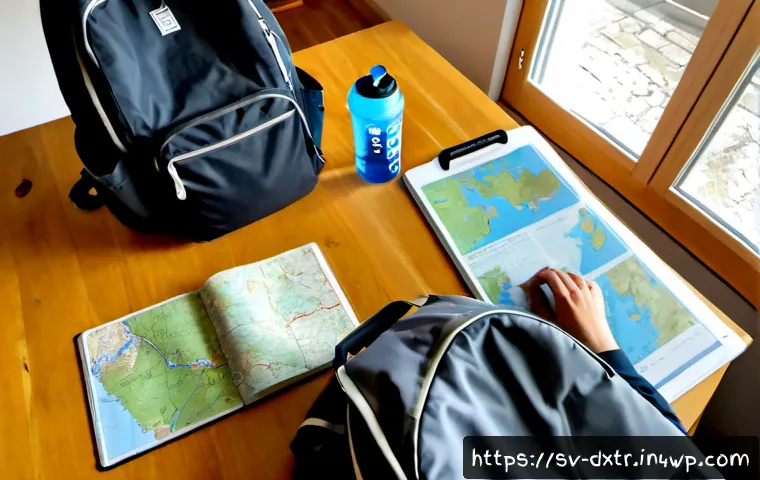Home 17 디지털 번아웃 예방을 위한 여행 계획하기 - Photorealistic overhead view of a calm Swedish traveler planning a digital detox weekend at a light ...